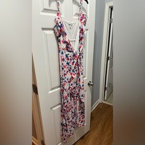 EXPRESS wrap floral maxi dress (size 12)